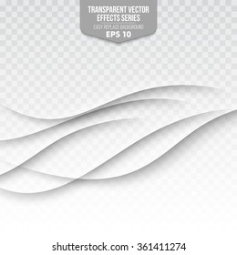 Abstract  wave  isolated on transparent background. Vector illustration EPS10