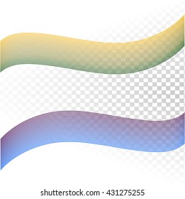 Abstract wave isolated on transparent background vector illustration eps 10
