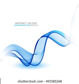Abstract wave isolated on transparent background. Vector illustration EPS10