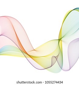 Abstract wave isolated on white background. Vector illustration EPS10