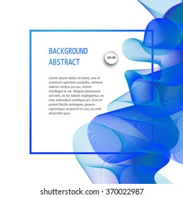 Abstract  wave isolated on white background. Vector illustration for modern business design.