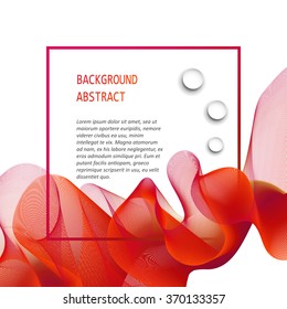 Abstract  wave isolated on white background. Vector illustration for modern business design.