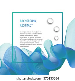 Abstract  wave isolated on white background. Vector illustration for modern business design.