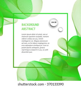Abstract  wave isolated on white background. Vector illustration for modern business design.