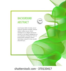 Abstract  wave isolated on white background. Vector illustration for modern business design.