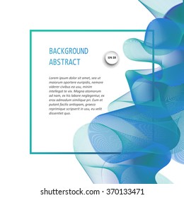Abstract  wave isolated on white background. Vector illustration for modern business design.