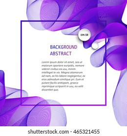 Abstract wave isolated on white background. Vector illustration for modern business design.