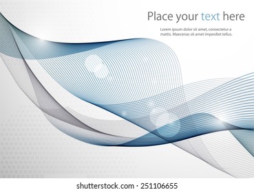 Abstract wave in a light color on a light