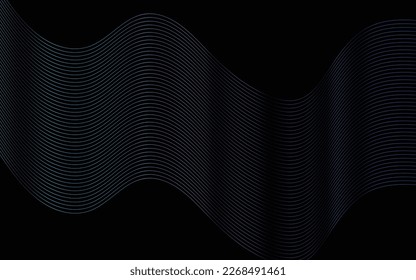 Abstract wave line art background, modern day background for technology, advertisement, invitation, card, banner design, presentation, business banner, abstract concept wave line art background