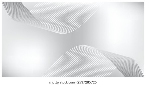 Abstraktes Wellenlinien-Design-Element für Vektorgrafik