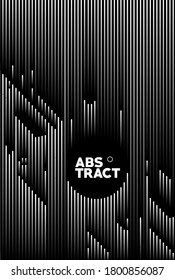 Abstrakte Wave Line Art Textposter, Vektorgrafik Design.