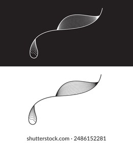 Diseño de Ilustración vectorial de arte de línea de onda Abstractas. Eps 10