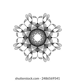 Abstract wave line art vector illustration design. Eps 10