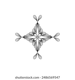 Abstract wave line art vector illustration design. Eps 10