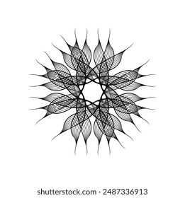 Abstrakte Wave Line Art Vektorillustration Design. EPS 10