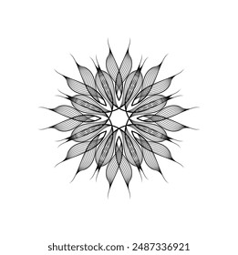 Abstrakte Wave Line Art Vektorillustration Design. EPS 10