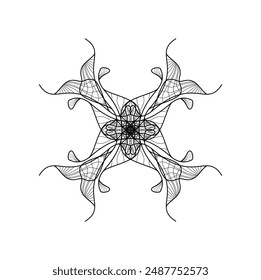 Diseño de Ilustración vectorial de arte de línea de onda Abstractas. Eps 10