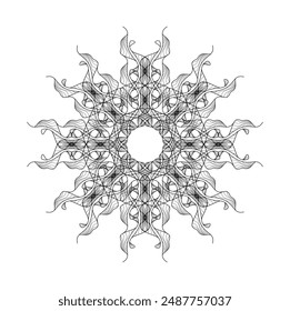 Abstrakte Wave Line Art Vektorillustration Design. EPS 10