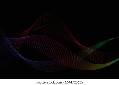 abstract wave line for background