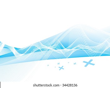 Abstract wave line background with arrow background