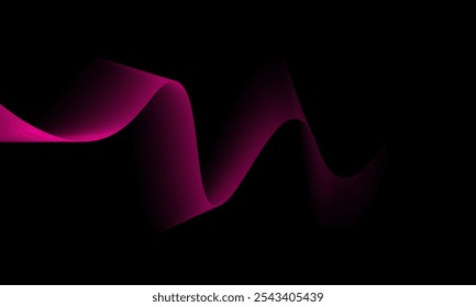 Abstract wave line background design with gradient color. Technology concept