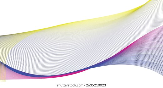 Abstract wave line background. Gradient striped wave line background. EPS vector illustration