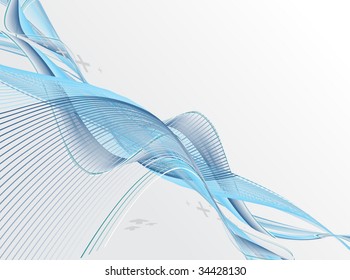 Abstract wave line background from intertwining lines