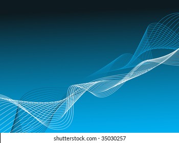 Abstract wave line background from intertwining lines
