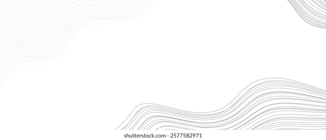Abstract Wave Line Background for Minimalistic Templates and Banners
