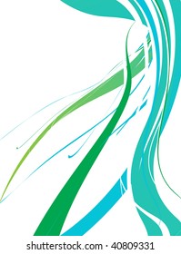 abstract wave line background with space of your text, vector illustration