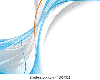abstract wave line background with space of your text, vector illustration