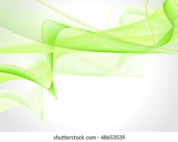 abstract wave line background with space of your text, vector illustration