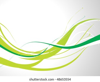 abstract wave line background with space of your text, vector illustration