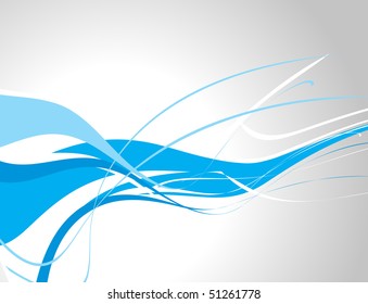 abstract wave line background with space of your text, vector illustration,