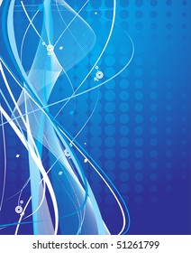 abstract wave line background with space of your text, vector illustration,