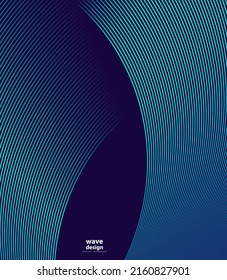 Abstract wave line Background. Vector curve pattern. Brand new style for your business design