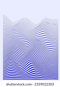 Abstract wave line background. Vector geometric background. Modern stylish texture. Abstract bg.