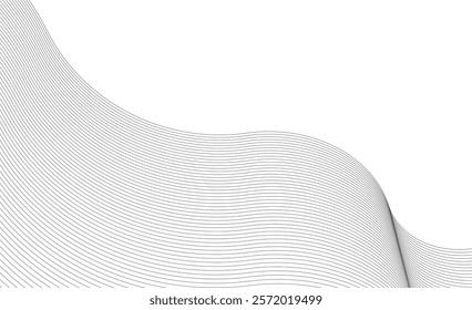  Abstract wave line background vector illustration