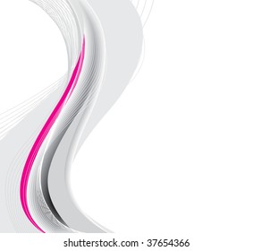 abstract wave line background, vector illustration
