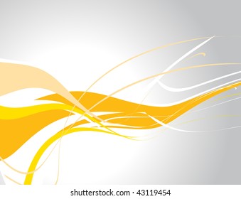 abstract wave line background with white background, vector illustration