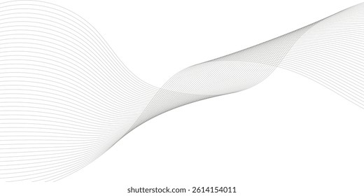 Abstract wave line for banner, template, wallpaper background with wave design.	