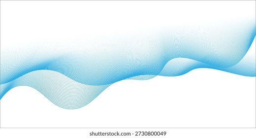 Línea de onda Abstractas azul. EPS 10 ilustración.