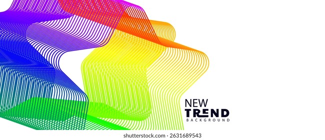 abstract wave line design background, Abstract, smooth, transparent, blue, wave design element. gradient color wave. Wave of blue movement curve of a smoky flow