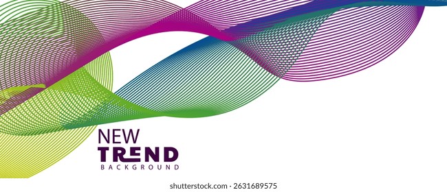 abstract wave line design background, Abstract, smooth, transparent, blue, wave design element. gradient color wave. Wave of blue movement curve of a smoky flow
