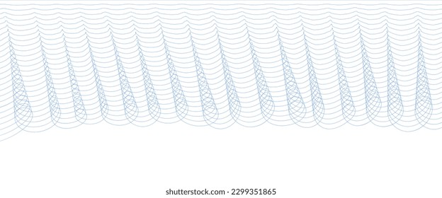 Abstract wave line. Digital frequency equalizer. digital Stylized line art background. Vector
