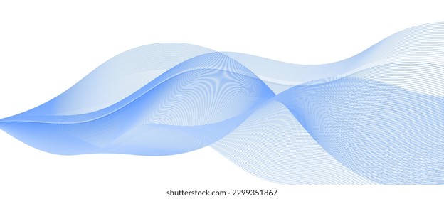 Abstract wave line. Digital frequency equalizer. digital Stylized line art background. Vector