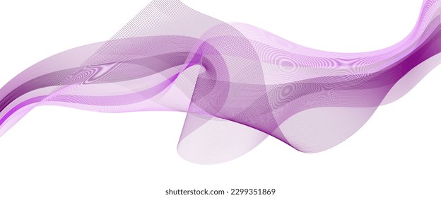 Abstract wave line. Digital frequency equalizer. digital Stylized line art background. Vector