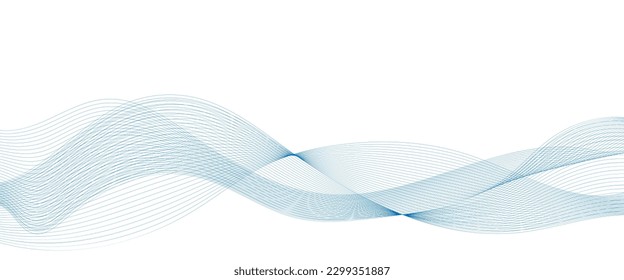 Abstract wave line. Digital frequency equalizer. digital Stylized line art background. Vector