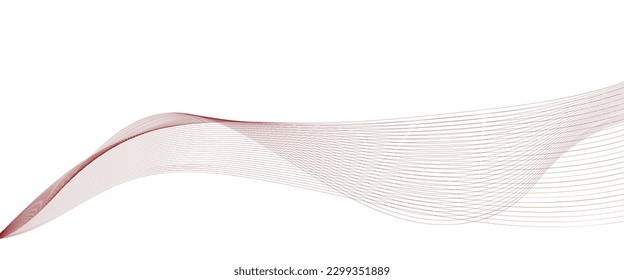 Abstract wave line. Digital frequency equalizer. digital Stylized line art background. Vector