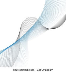 Abstract wave line. Digital frequency equalizer. digital Stylized line art background. Vector